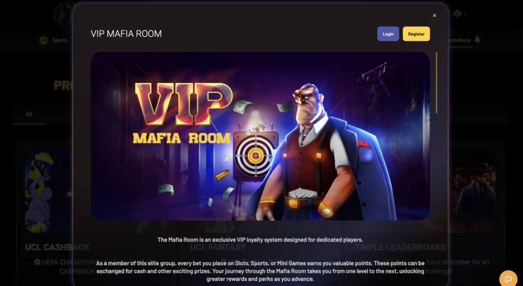 donbet VIP MAFIA ROOM